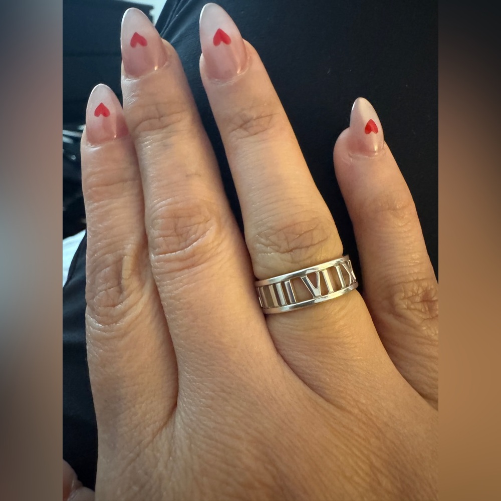 Tiffany & Co. Silver Roman Numeral Band